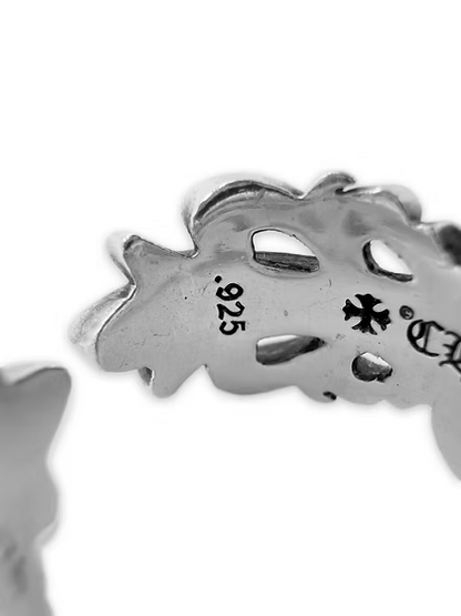 Chrome Hearts ‘Double Floral’ .925 Silver Ring