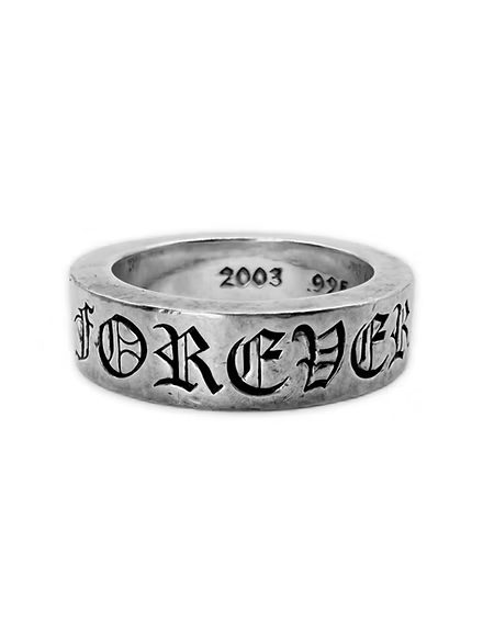 Chrome Hearts ‘Forever’ .925 Silver Etched Ring