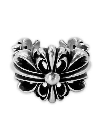 Chrome Hearts ‘Double Floral’ .925 Silver Ring